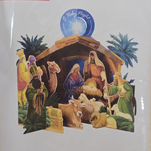 american greetings Magic Moments Nativity Display Pop-Up Christmas Card - Picture 3 of 3